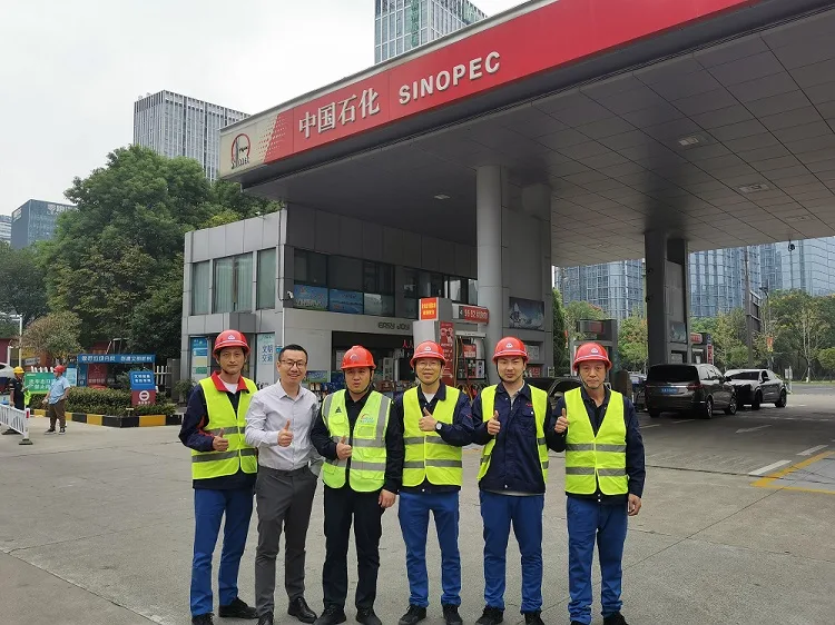 The Vapor Recovery Equipment installing task at Sinopec