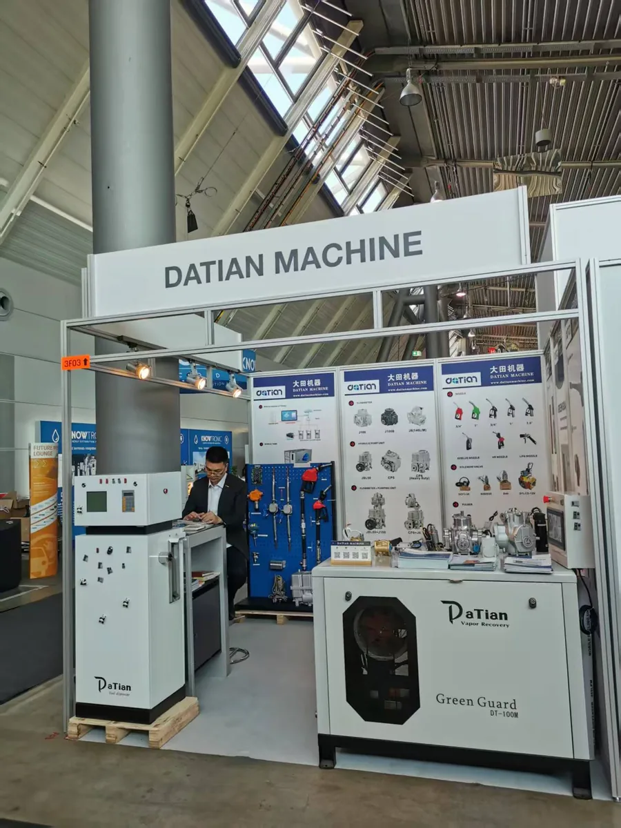 Datian Machine booth 3F03 at UNITI Expo 2024 with the GreenGuard DT-100M