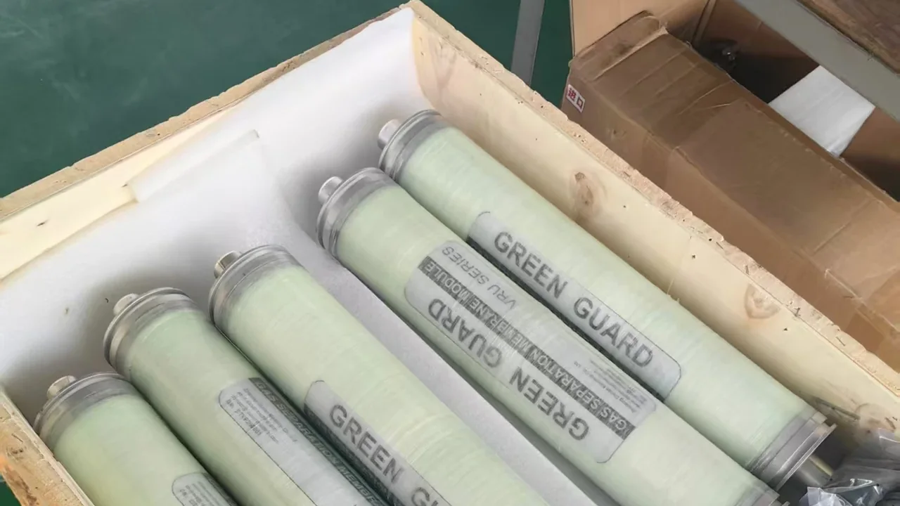 Vapor Recovery Membrane Test: Measured Tail-Gas Concentration at Five Flow Rates