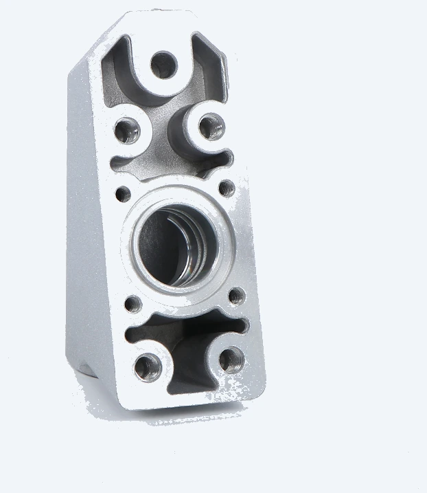 Type A composite hose connector with a 1 in NPT outlet, mounting face and hole pattern