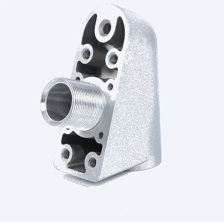 Type B composite hose connector with a 3/4 in NPT outlet, three-quarter view