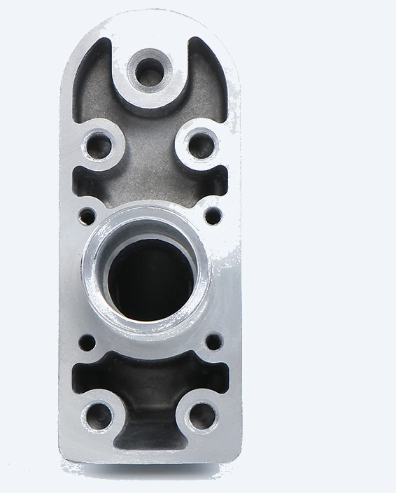 Type B composite hose connector with a 3/4 in NPT outlet, mounting face and hole pattern