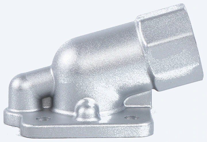 Type C flanged composite hose connector with a 1 in NPT outlet, mounting face and hole pattern