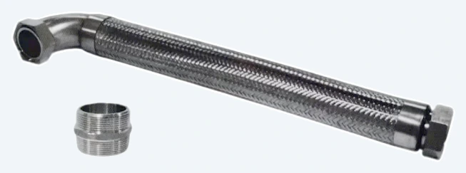 Flexible connector pipe for the submersible turbine pump discharge
