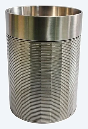 Intake screen filter fitted to the submersible pump intake