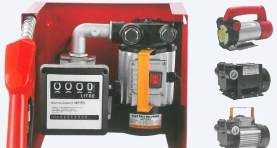 DT-PS-A1 mechanical pump set, red frame with mechanical litre register