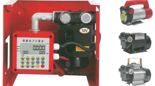 DT-PS-A3 preset pump set, red frame with rectangular preset register and keypad