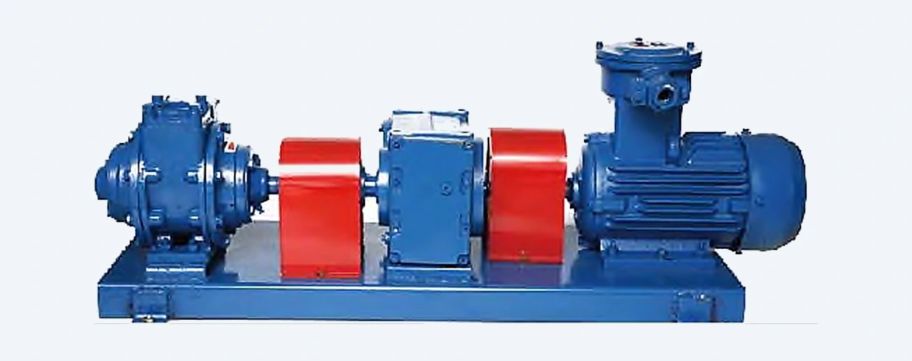 YB Coupling Drive &mdash; gear reducer coupled pump and motor on a common baseplate