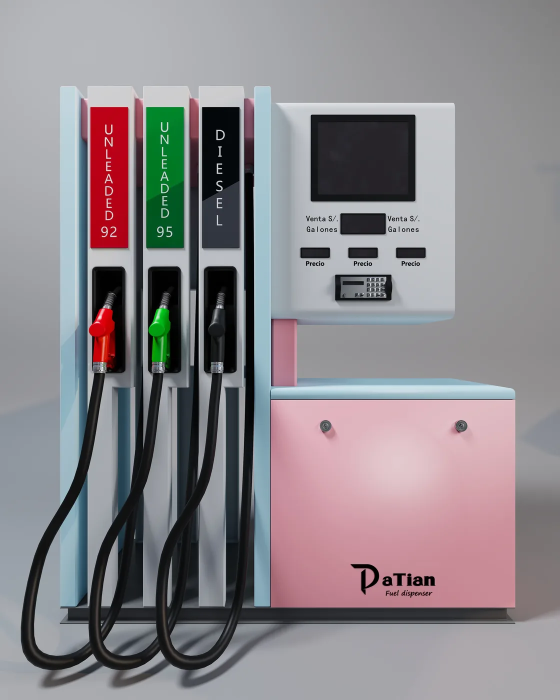 DT-L series dispenser at customer site with HERCO branding