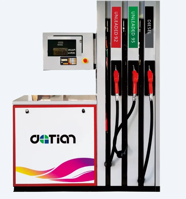 DT-L series 3D render with colorful DaTian wave branding, three nozzles